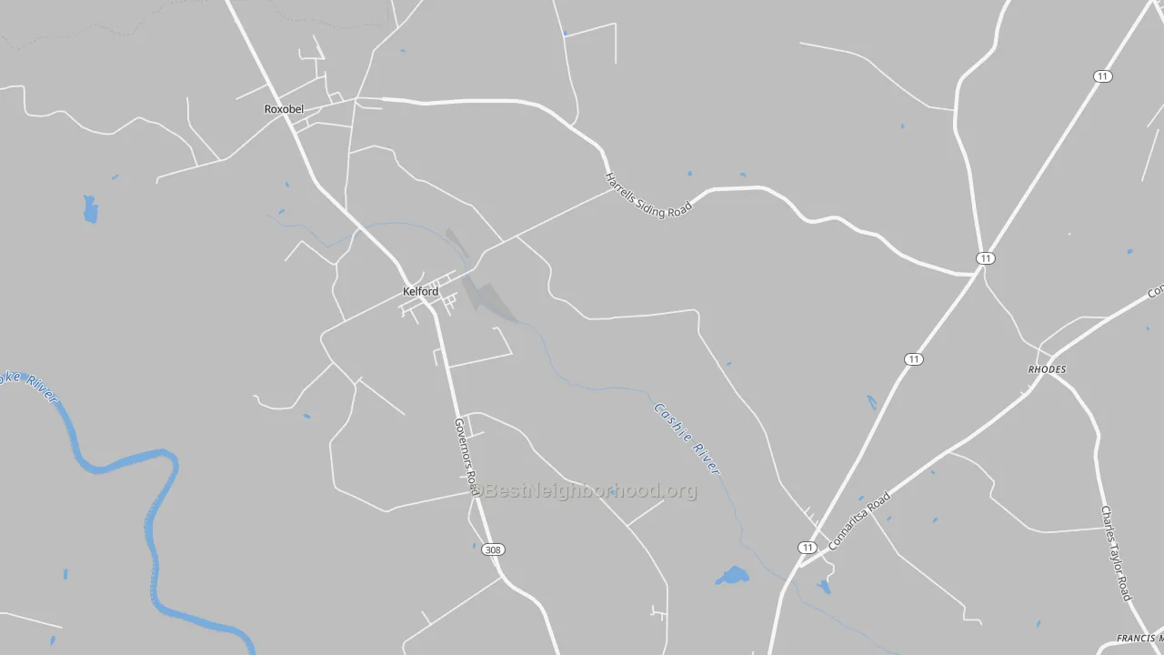 Transit Grade map of Kelford, NC