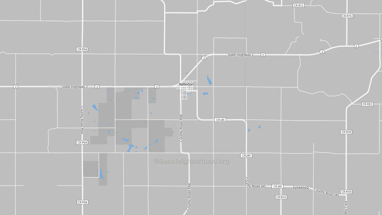Transit Grade map of Kellerton, IA
