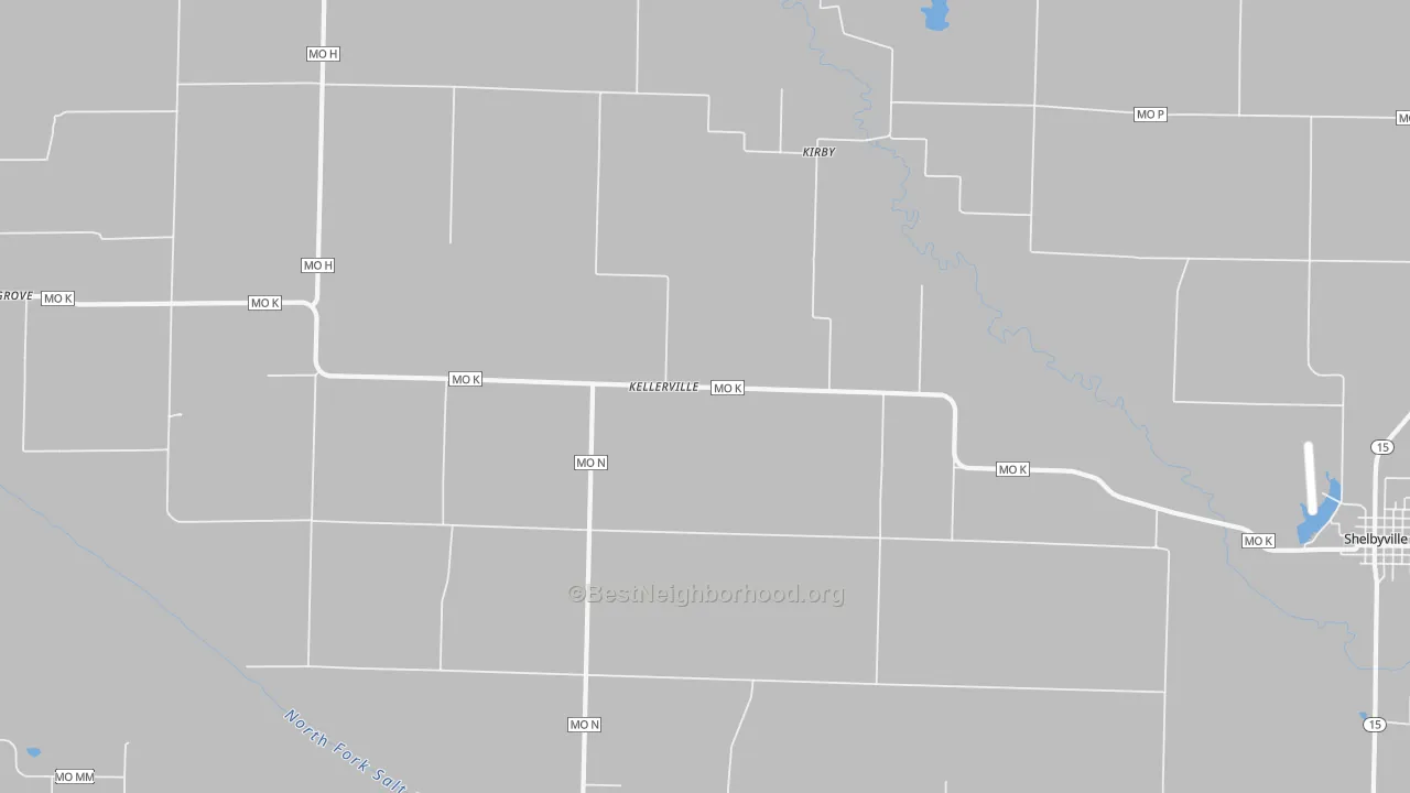 Transit Grade map of Kellerville, MO