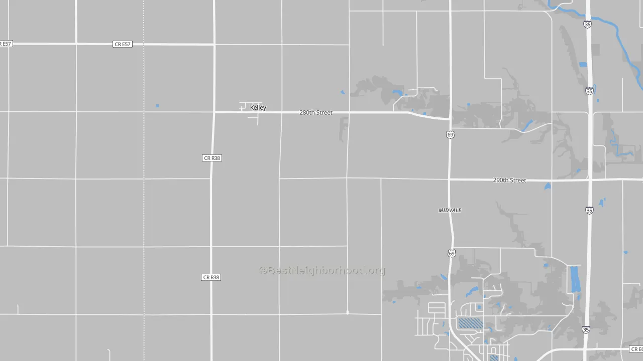 Transit Grade map of Kelley, IA