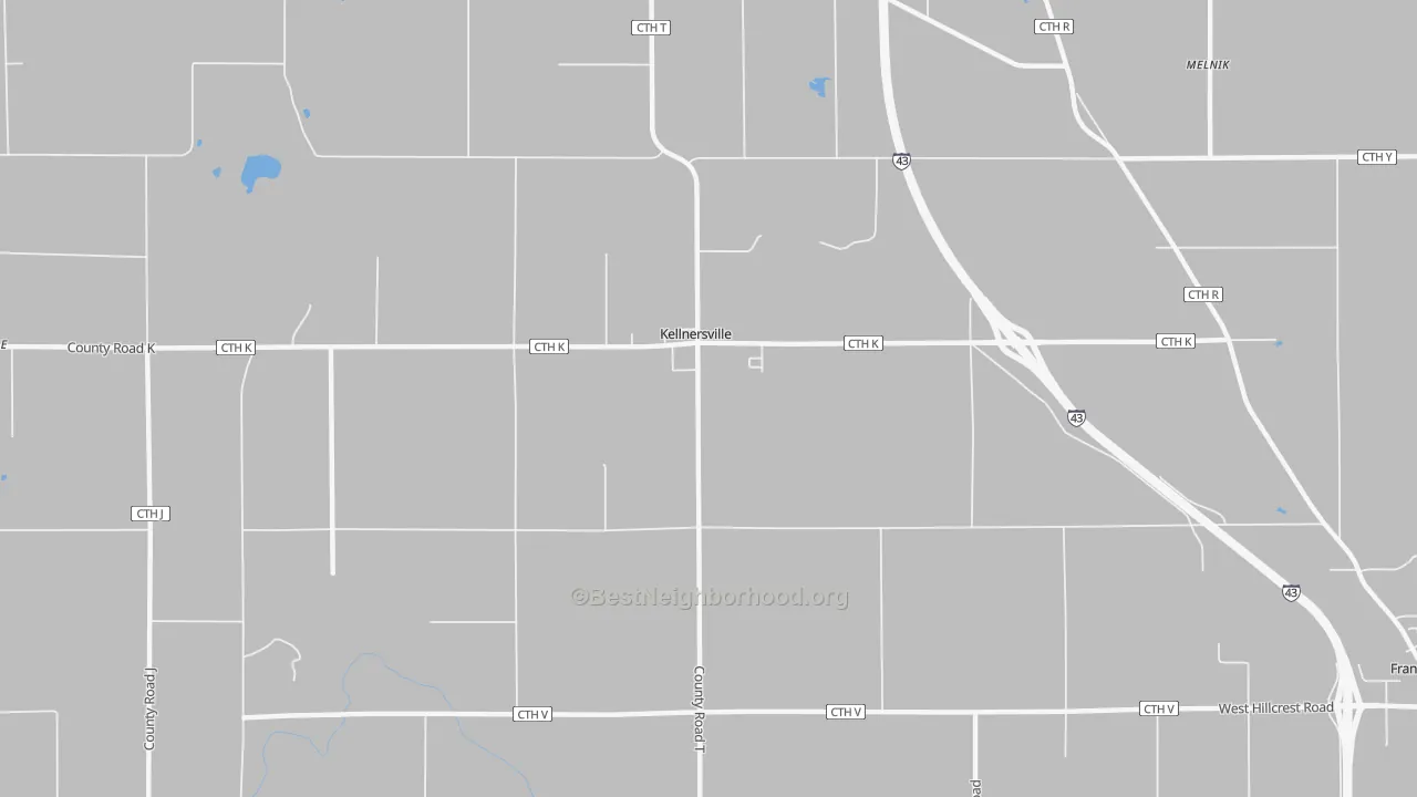 Transit Grade map of Kellnersville, WI