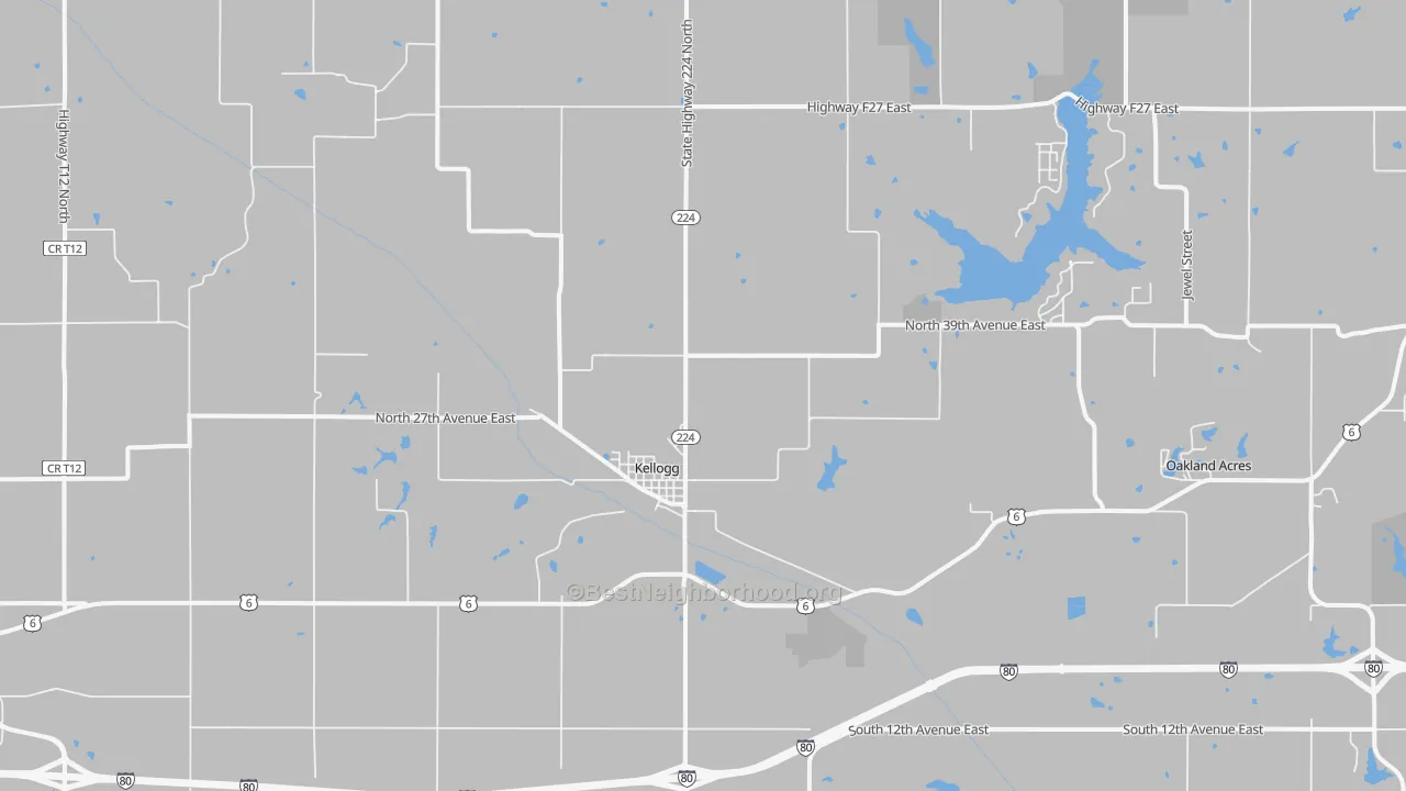 Transit Grade map of Kellogg, IA