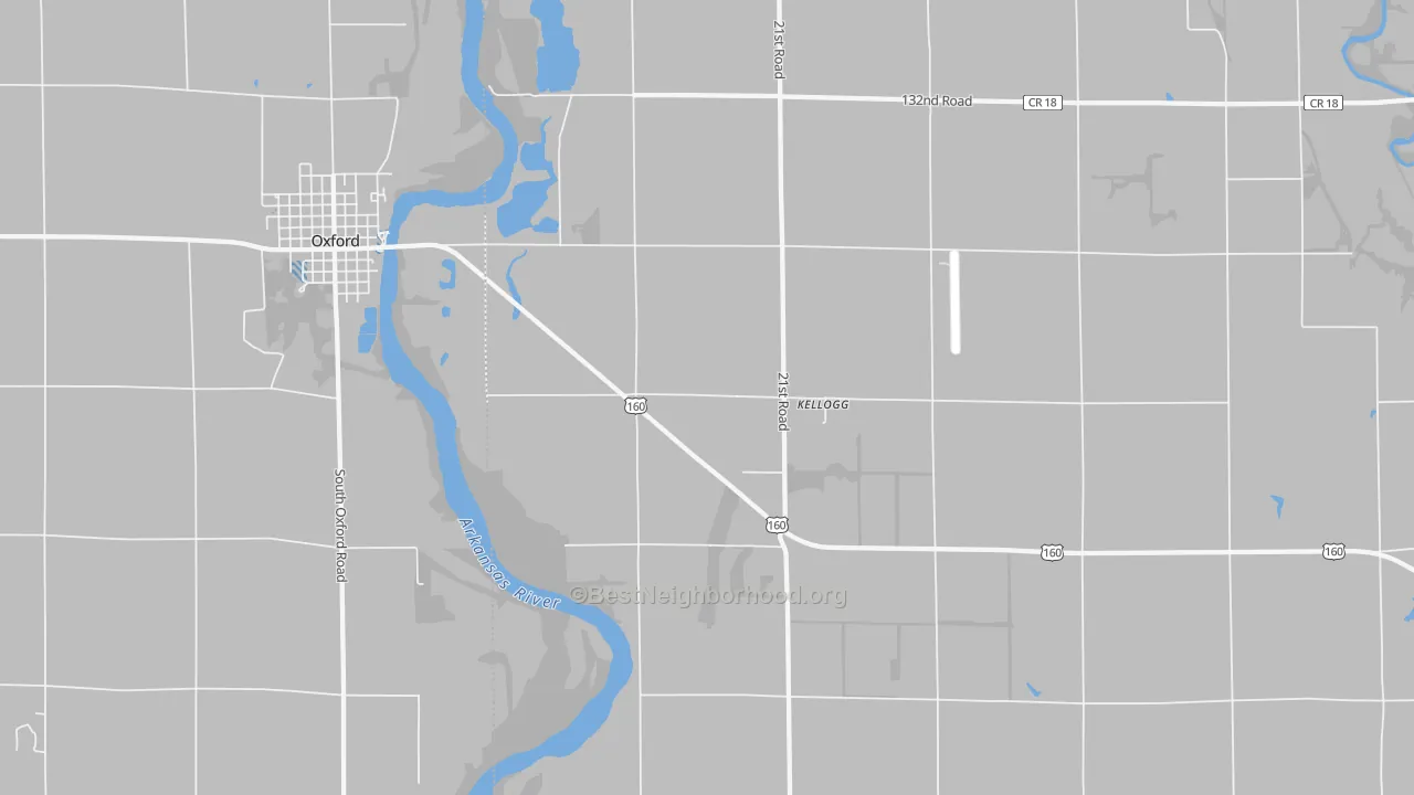 Transit Grade map of Kellogg, KS