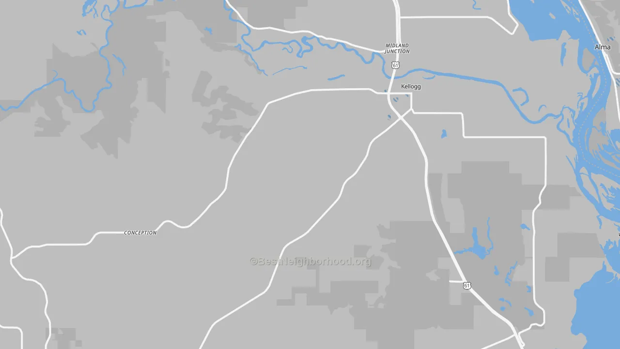 Transit Grade map of Kellogg, MN
