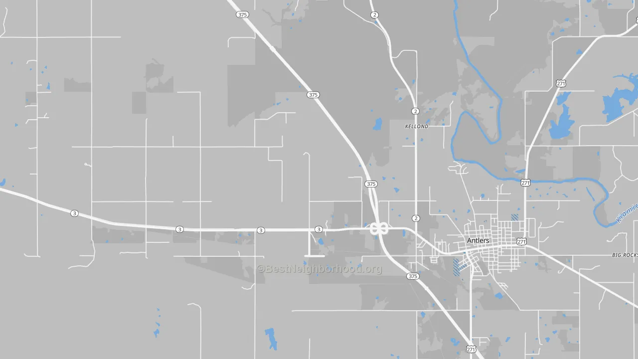 Transit Grade map of Kellond, OK