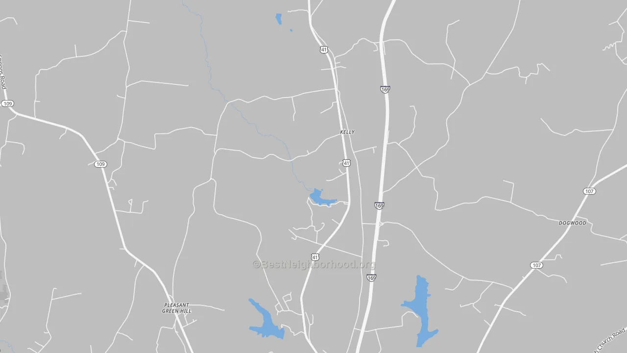Transit Grade map of Kelly, KY