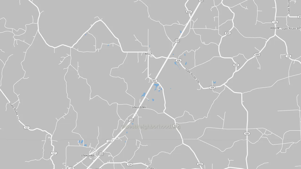 Transit Grade map of Kelly, LA