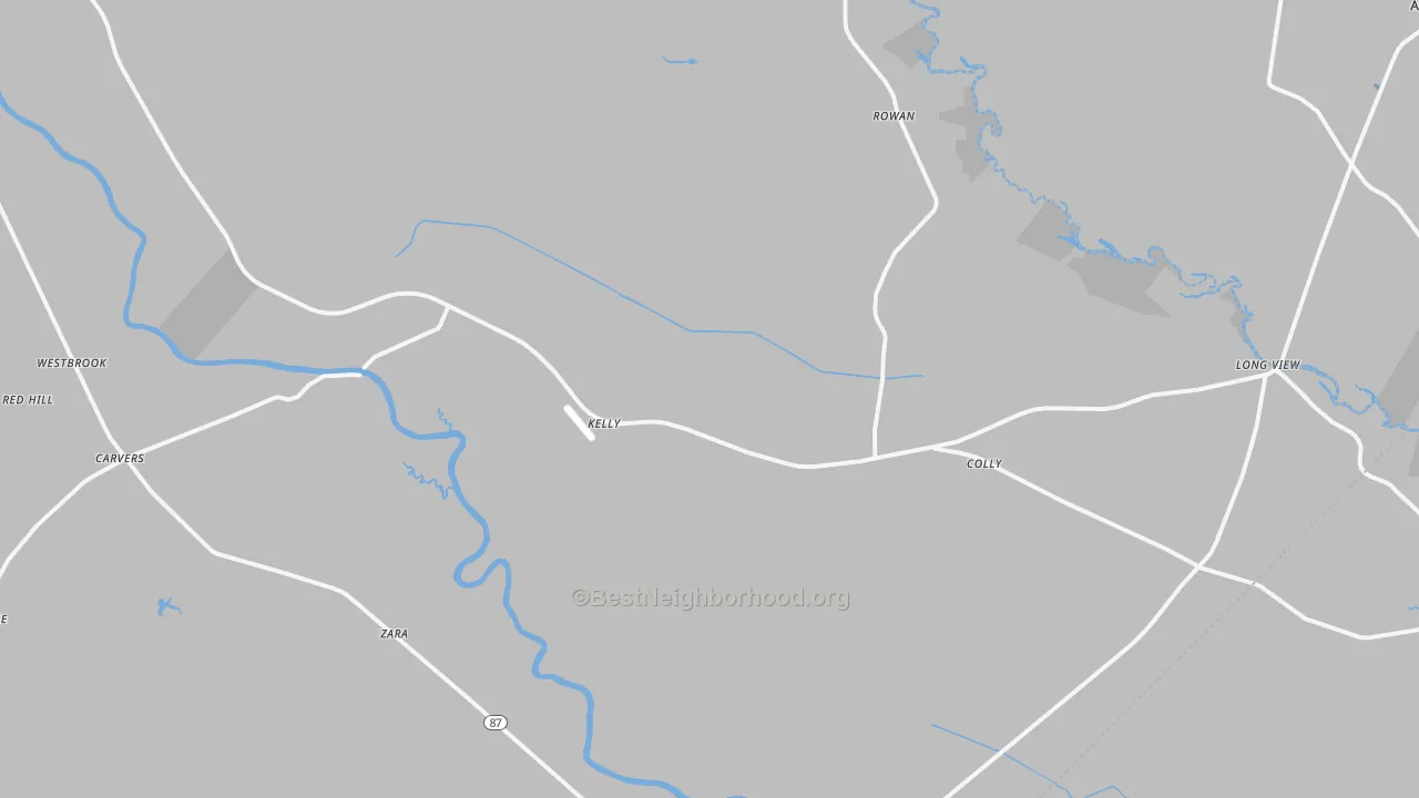 Transit Grade map of Kelly, NC