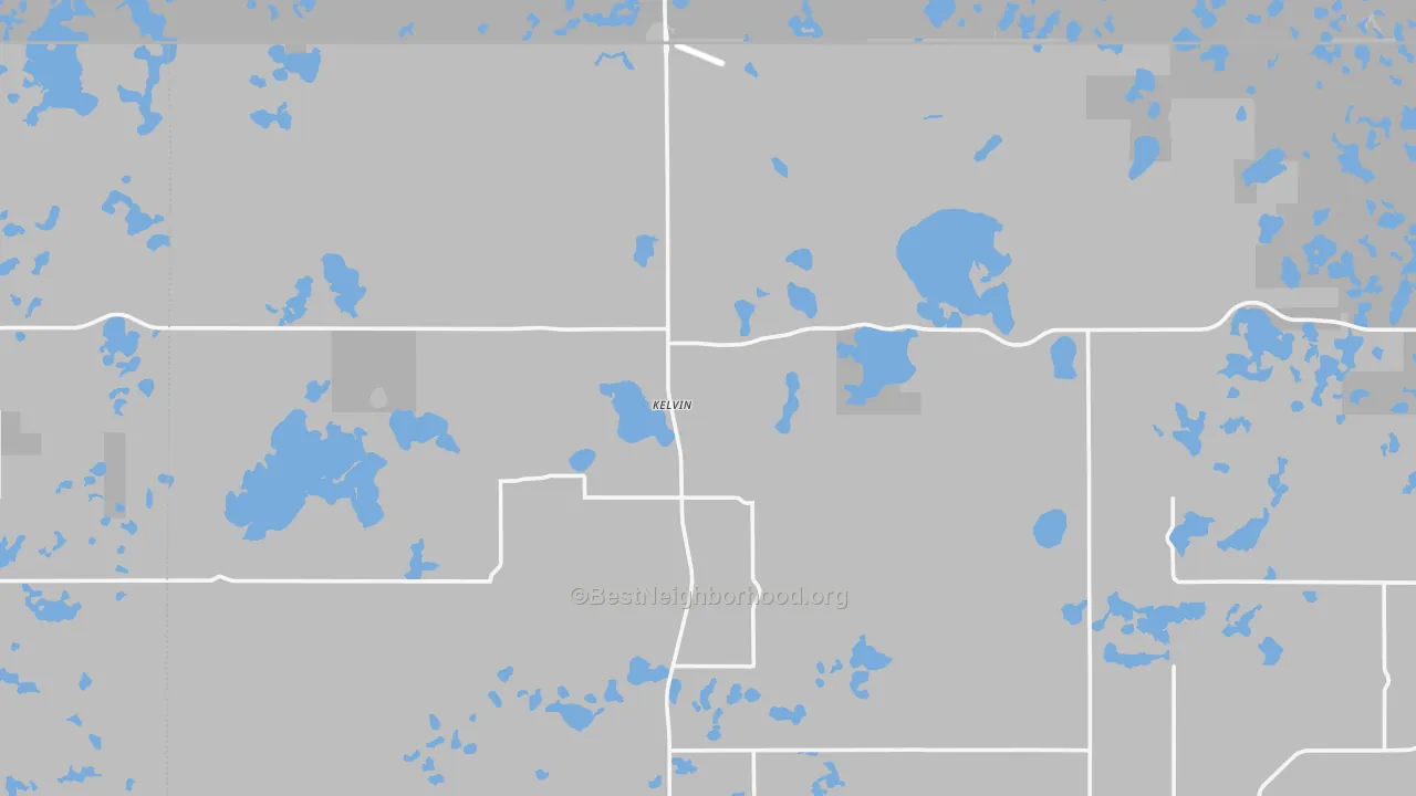 Transit Grade map of Kelvin, ND