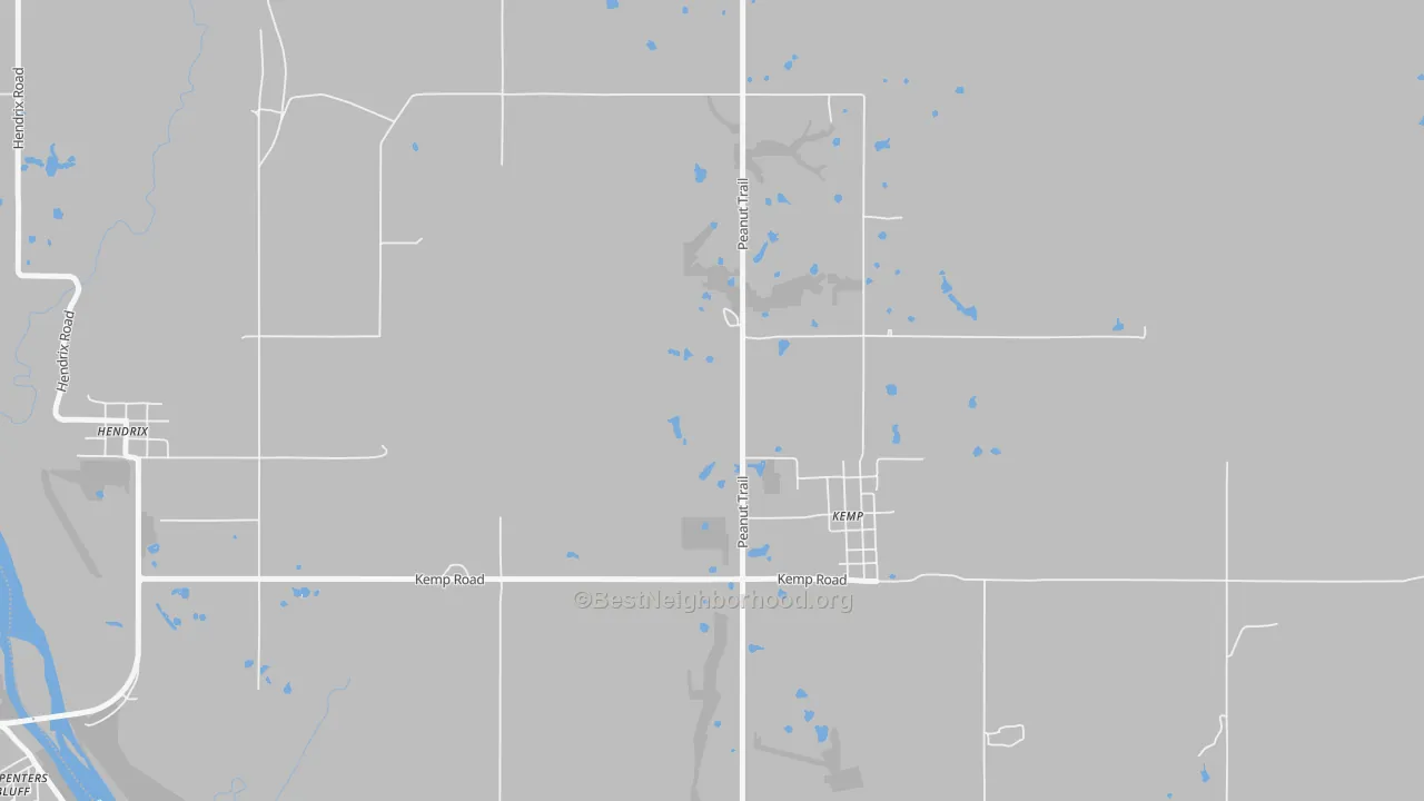 Transit Grade map of Kemp, OK