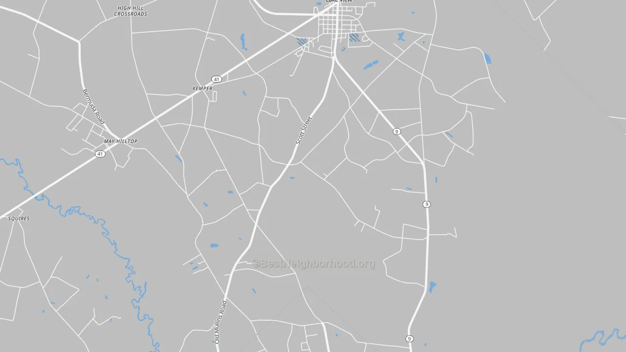 Transit Grade map of Kemper, SC