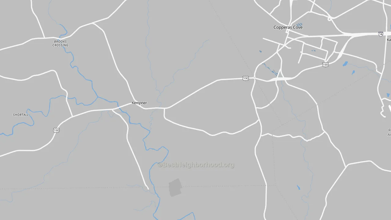 Transit Grade map of Kempner, TX