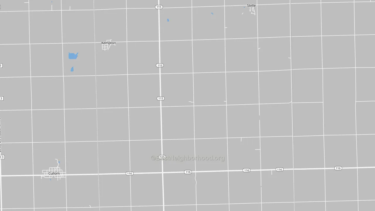 Transit Grade map of Kempton, IL