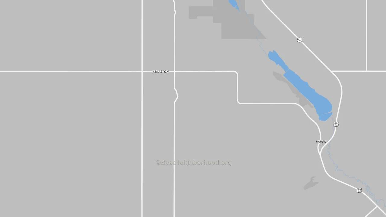 Transit Grade map of Kenaston, ND