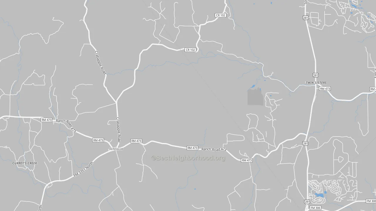 Transit Grade map of Kendalia, TX