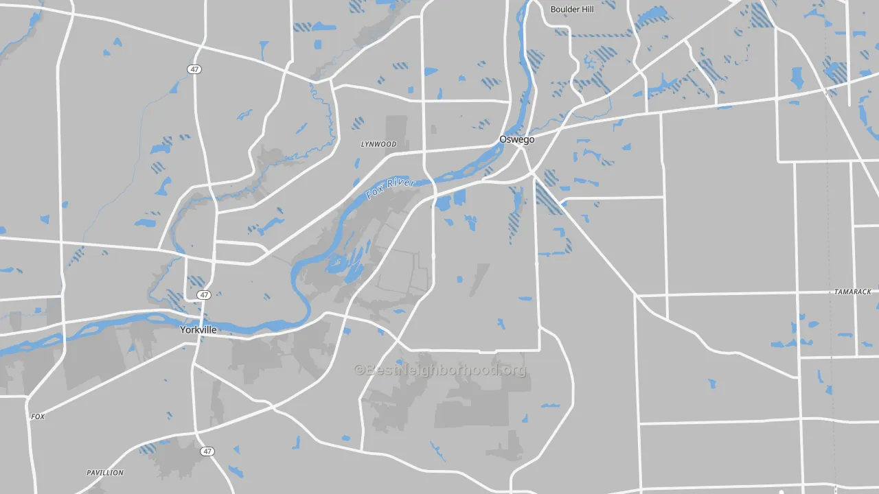 Transit Grade map of Kendall County, IL