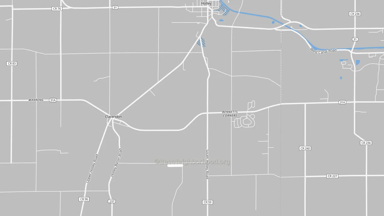 Transit Grade map of Kendall Mills, NY
