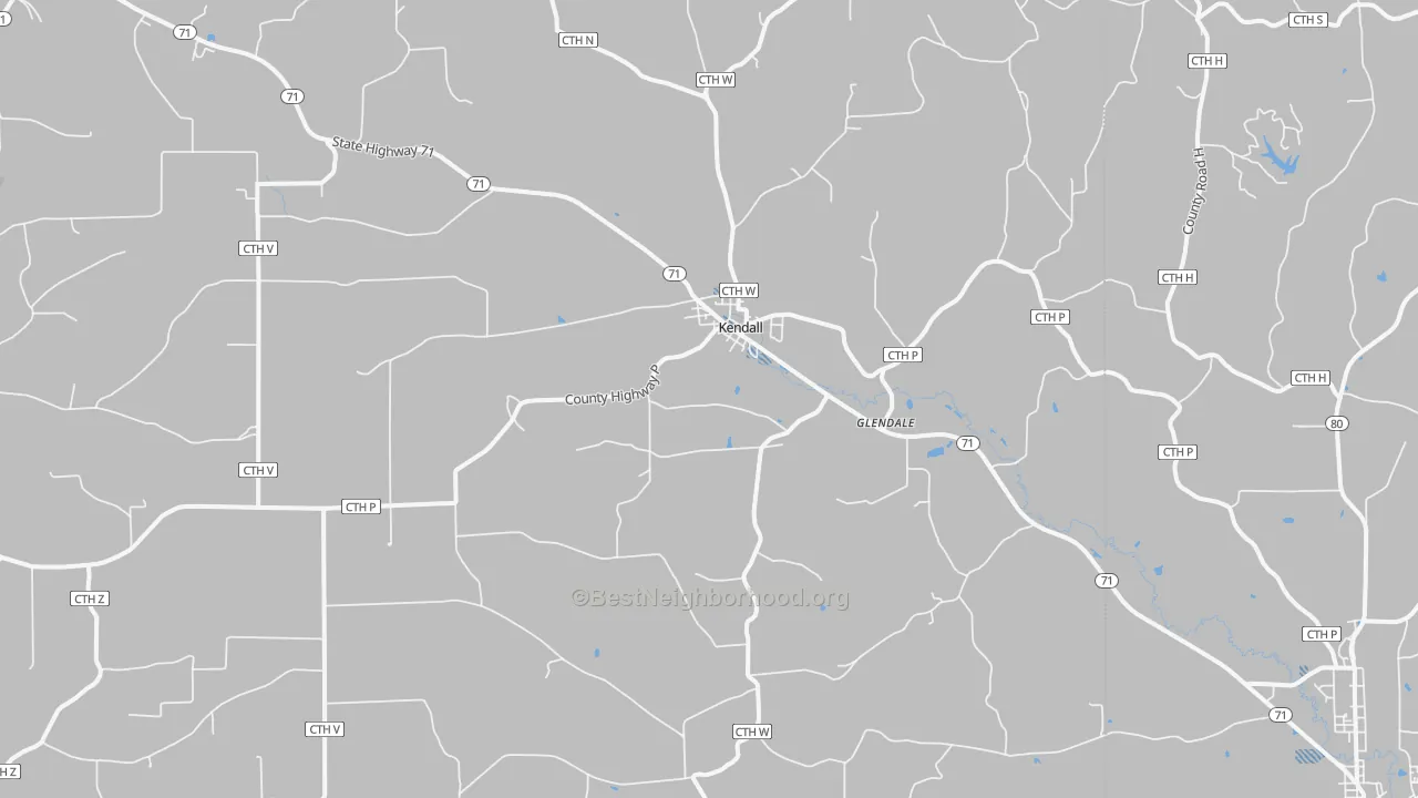 Transit Grade map of Kendall, WI