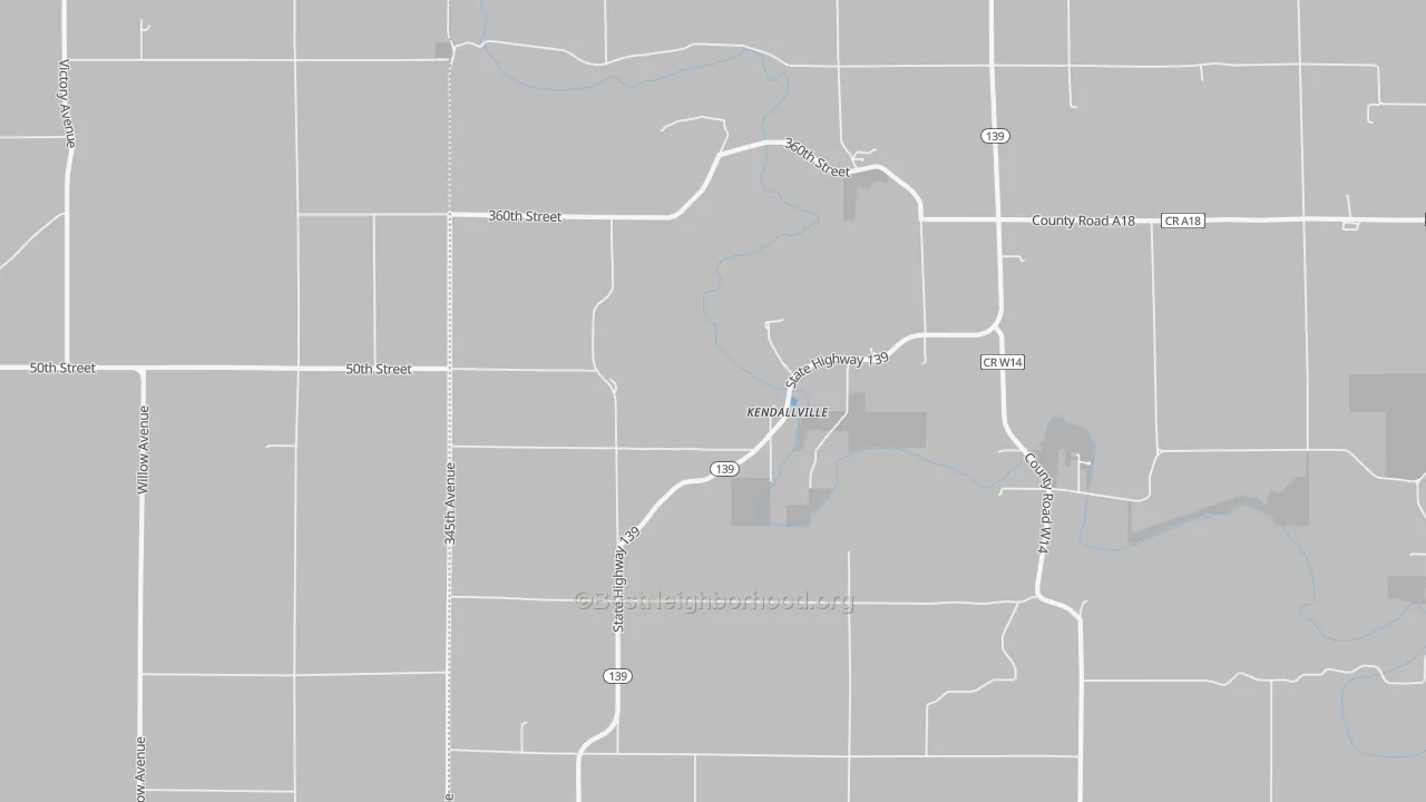 Transit Grade map of Kendallville, IA