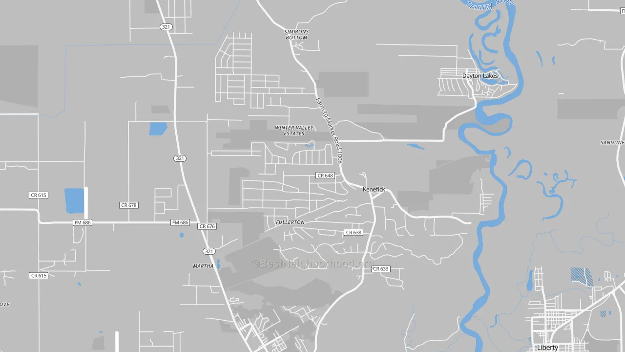 Transit Grade map of Kenefick, TX