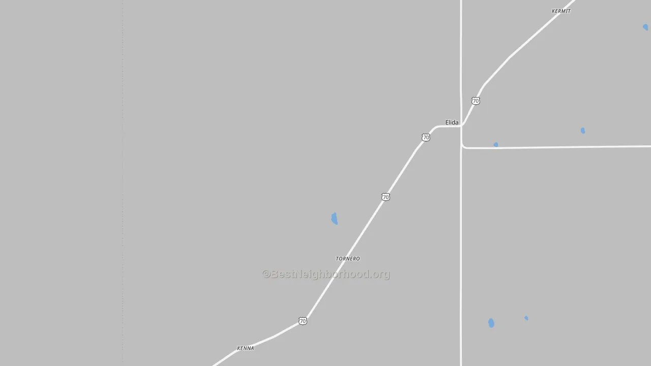 Transit Grade map of Kenna, NM