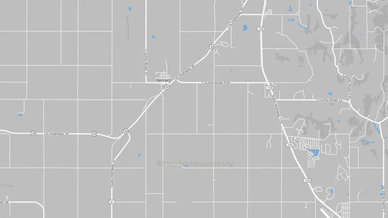 Transit Grade map of Kennard, NE
