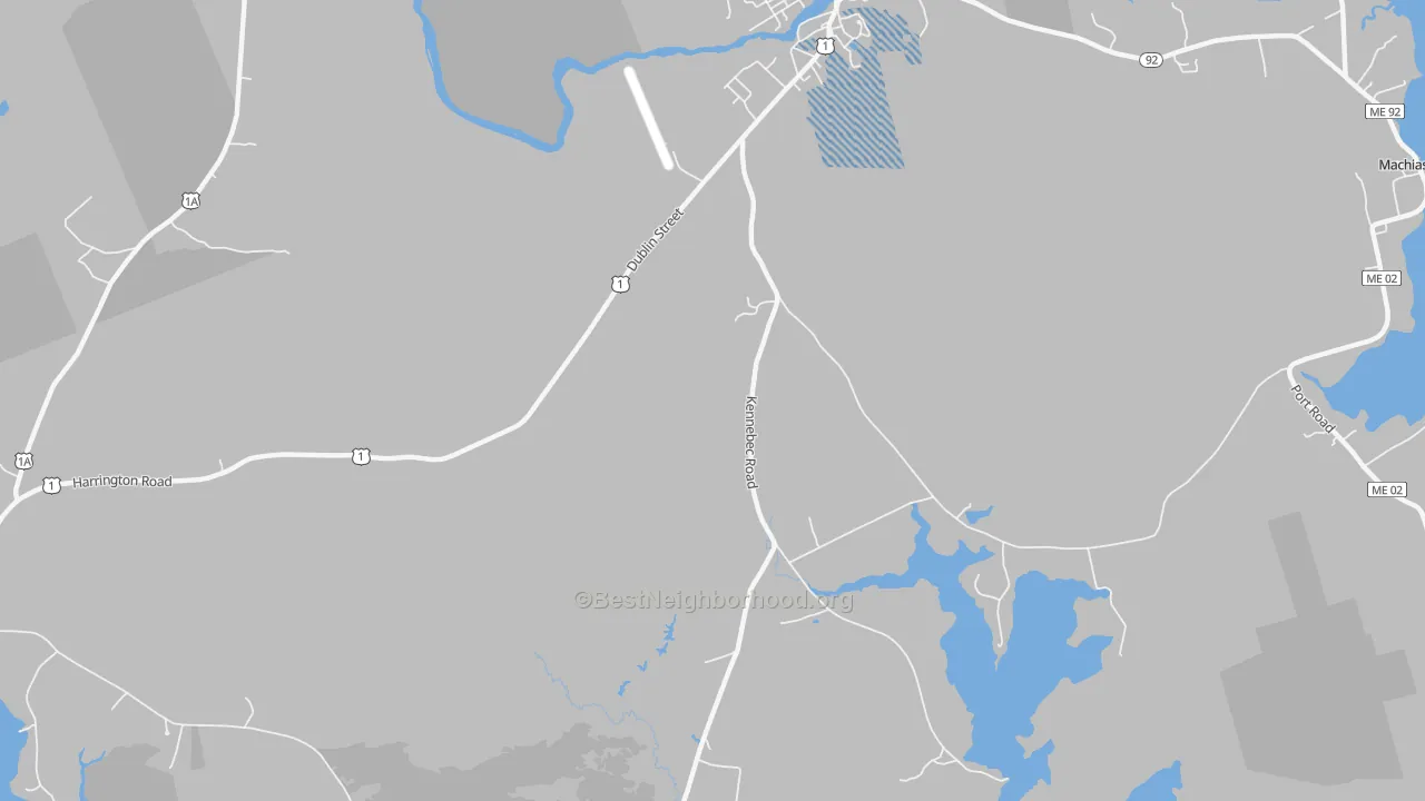 Transit Grade map of Kennebec, ME