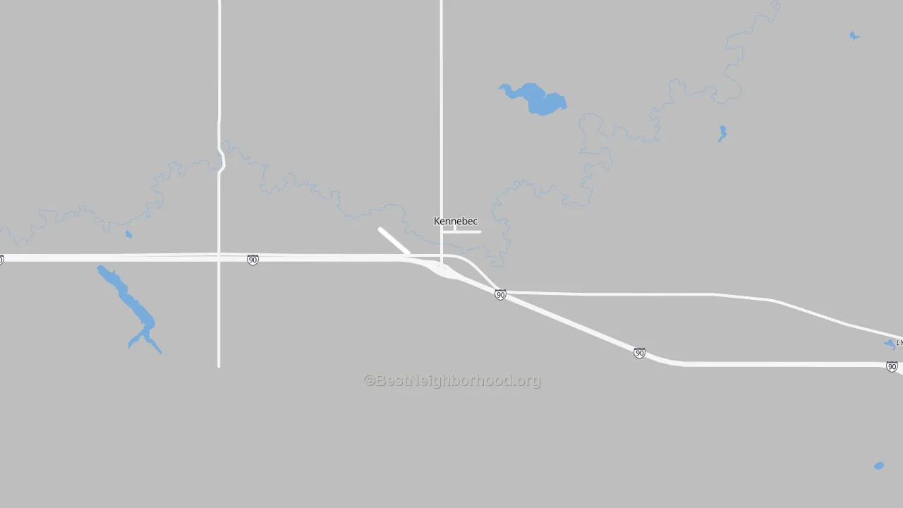 Transit Grade map of Kennebec, SD