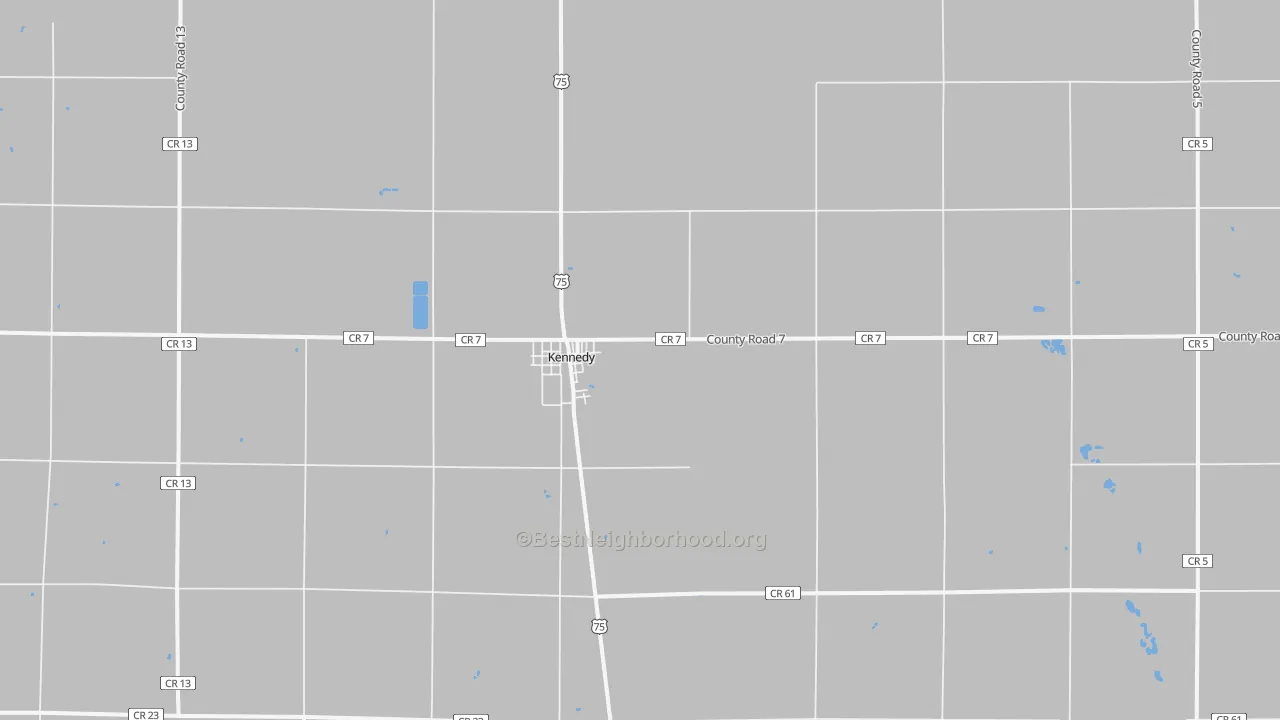 Transit Grade map of Kennedy, MN