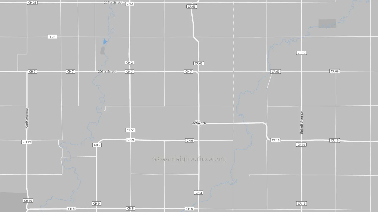 Transit Grade map of Kenneth, MN