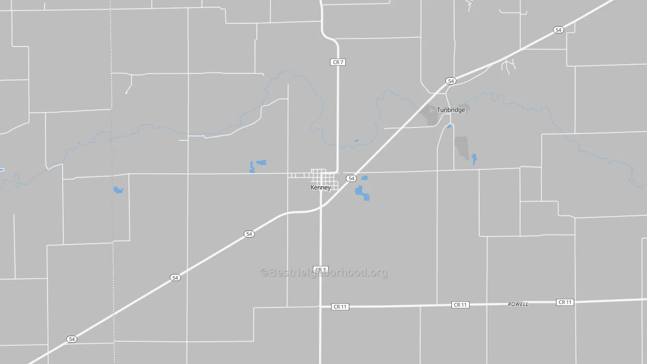 Transit Grade map of Kenney, IL