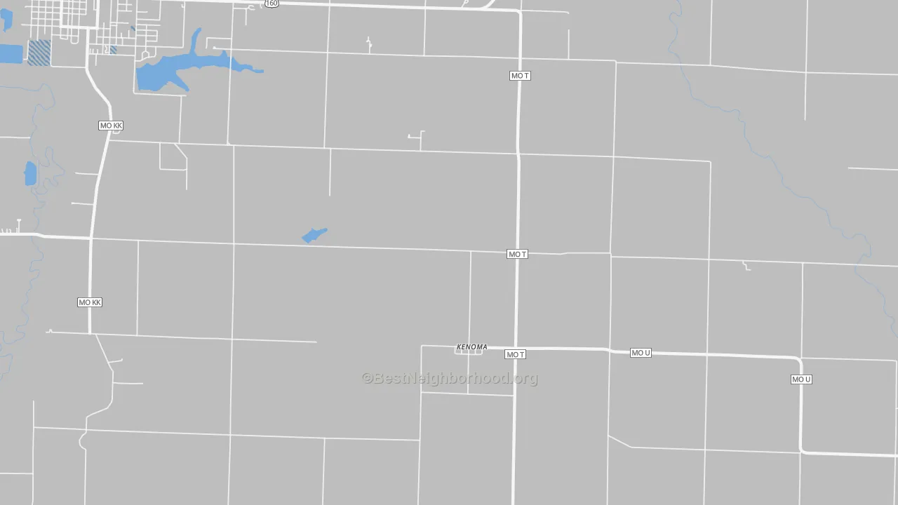 Transit Grade map of Kenoma, MO