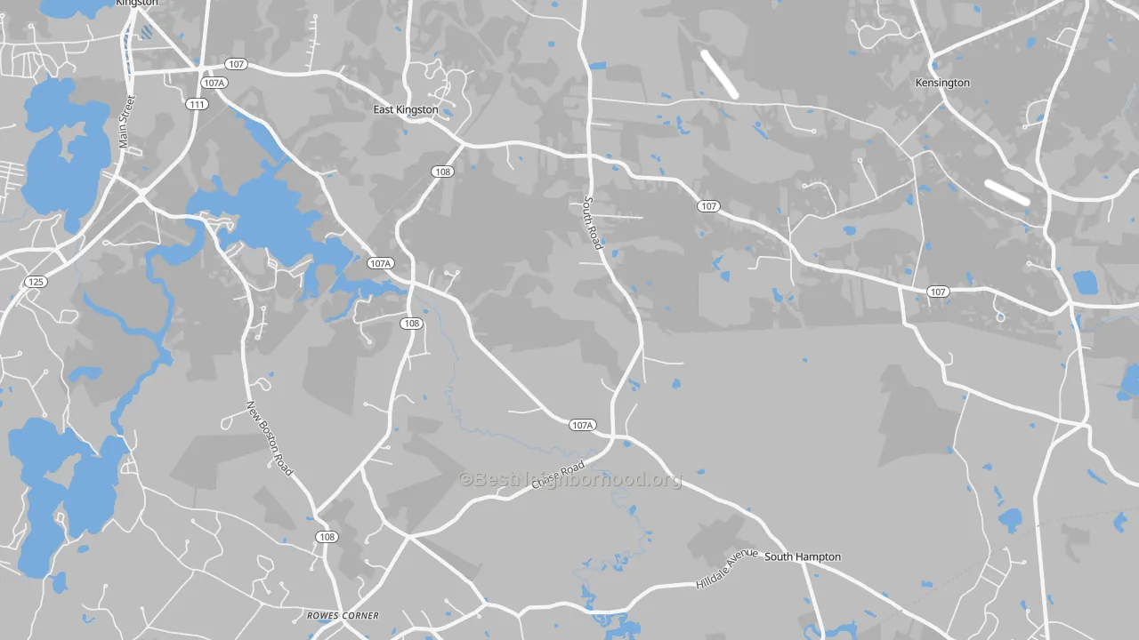 Transit Grade map of Kensington, NH