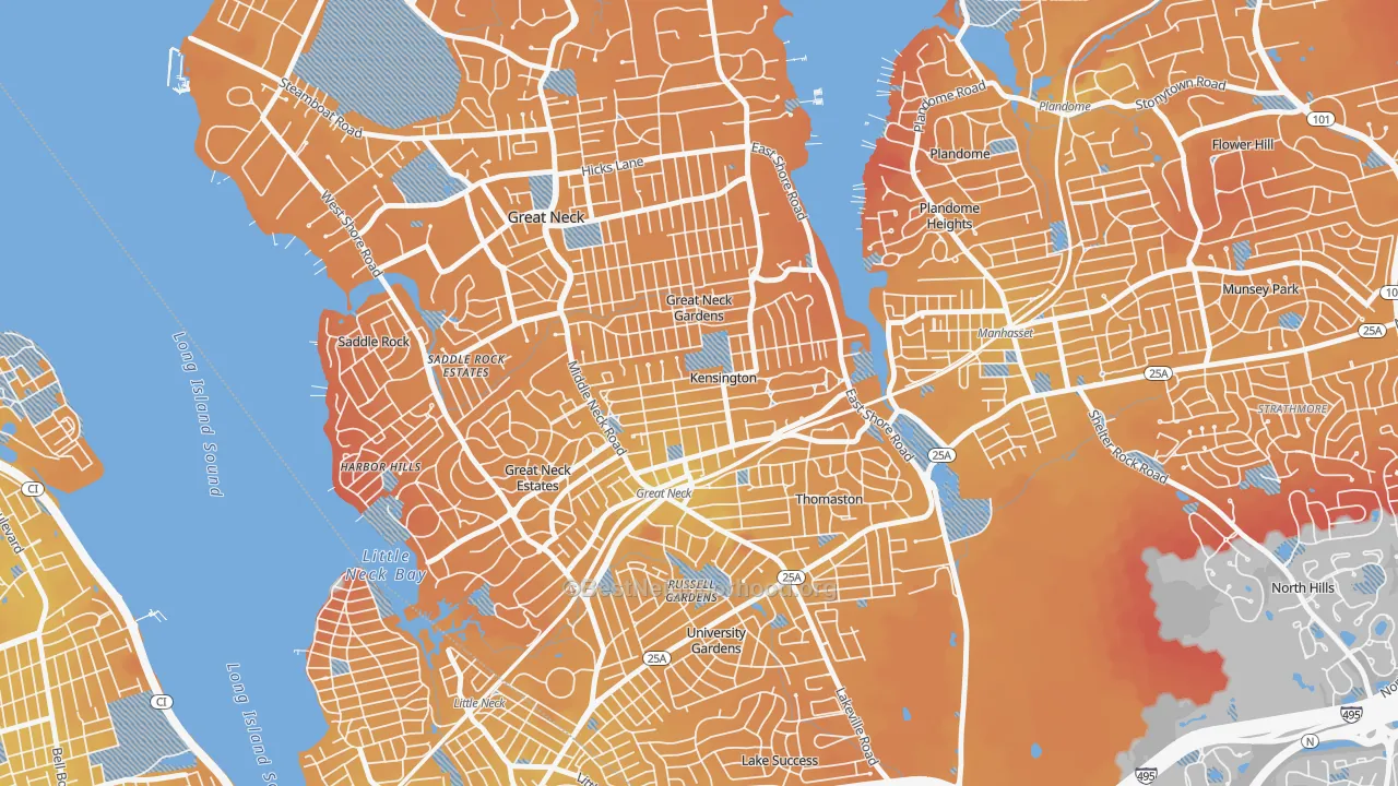 Transit Grade map of Kensington, NY