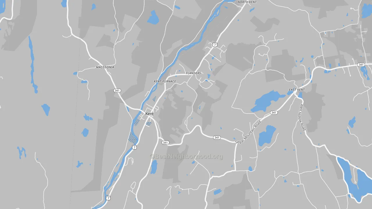 Transit Grade map of Kent, CT