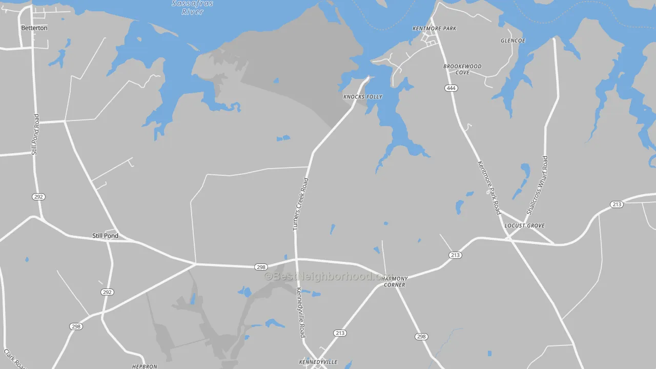 Transit Grade map of Kentmore Park, MD