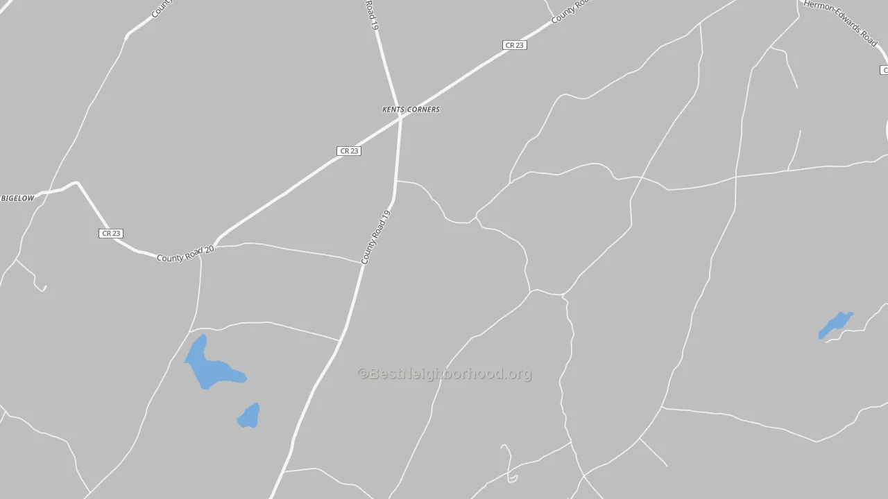 Transit Grade map of Kents Corners, NY