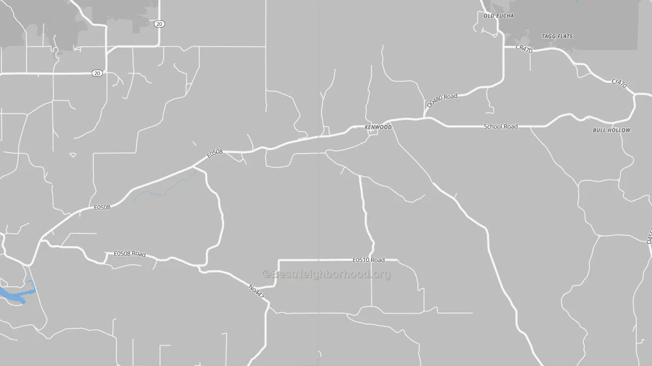 Transit Grade map of Kenwood, OK