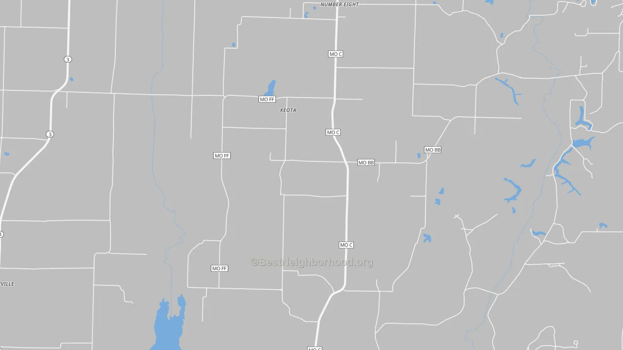 Transit Grade map of Keota, MO