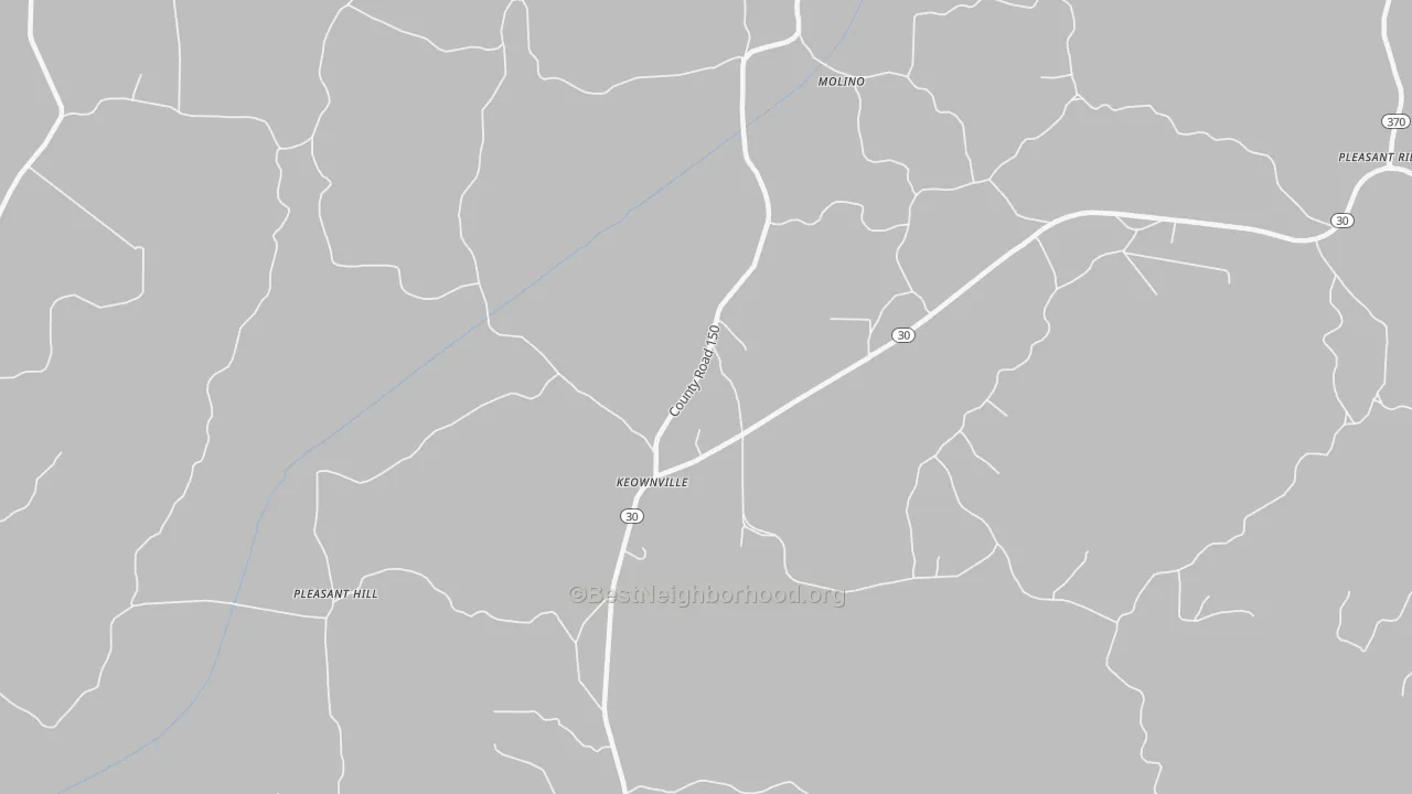 Transit Grade map of Keownville, MS