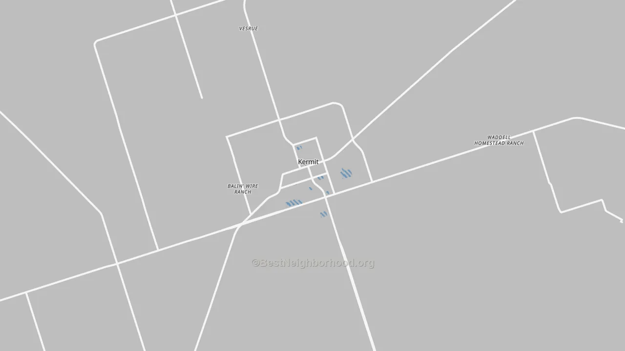 Transit Grade map of Kermit, TX