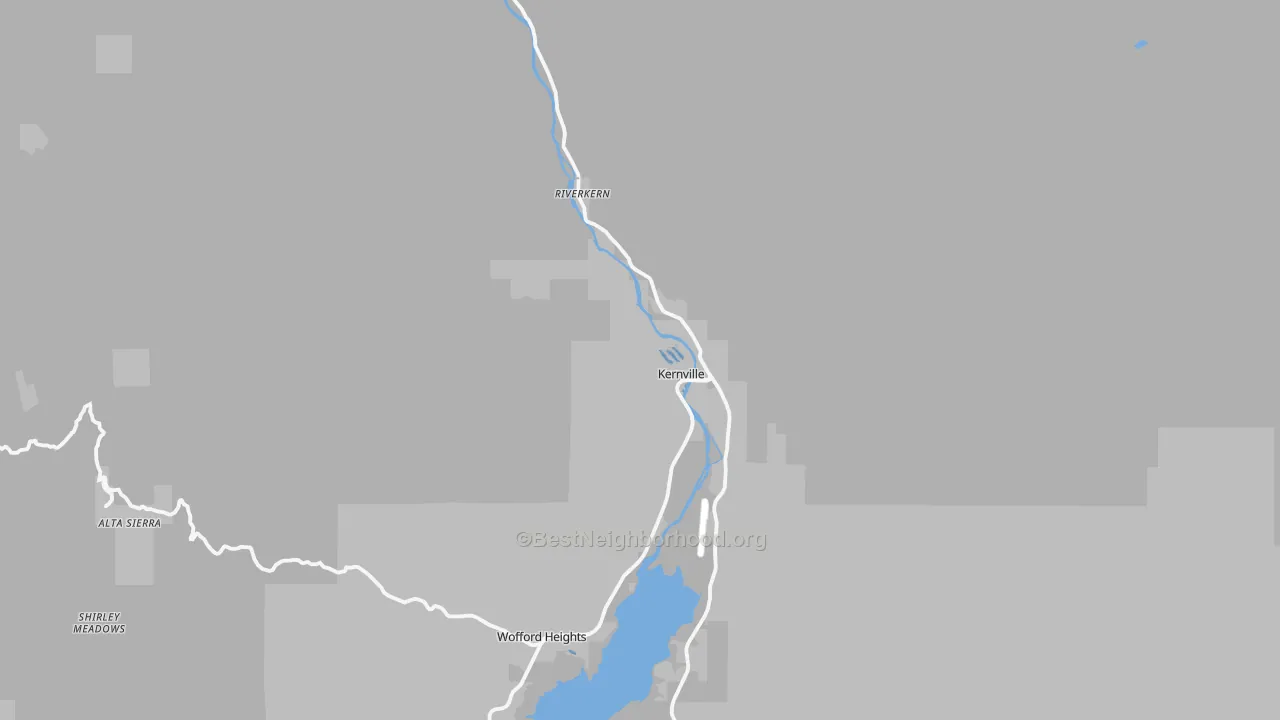 Transit Grade map of Kernville, CA