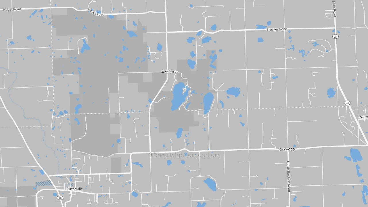 Transit Grade map of Kerr Hill, MI