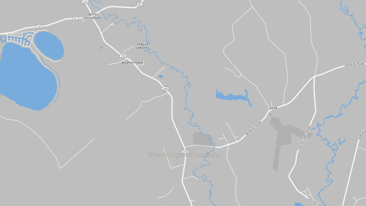 Transit Grade map of Kerr, NC