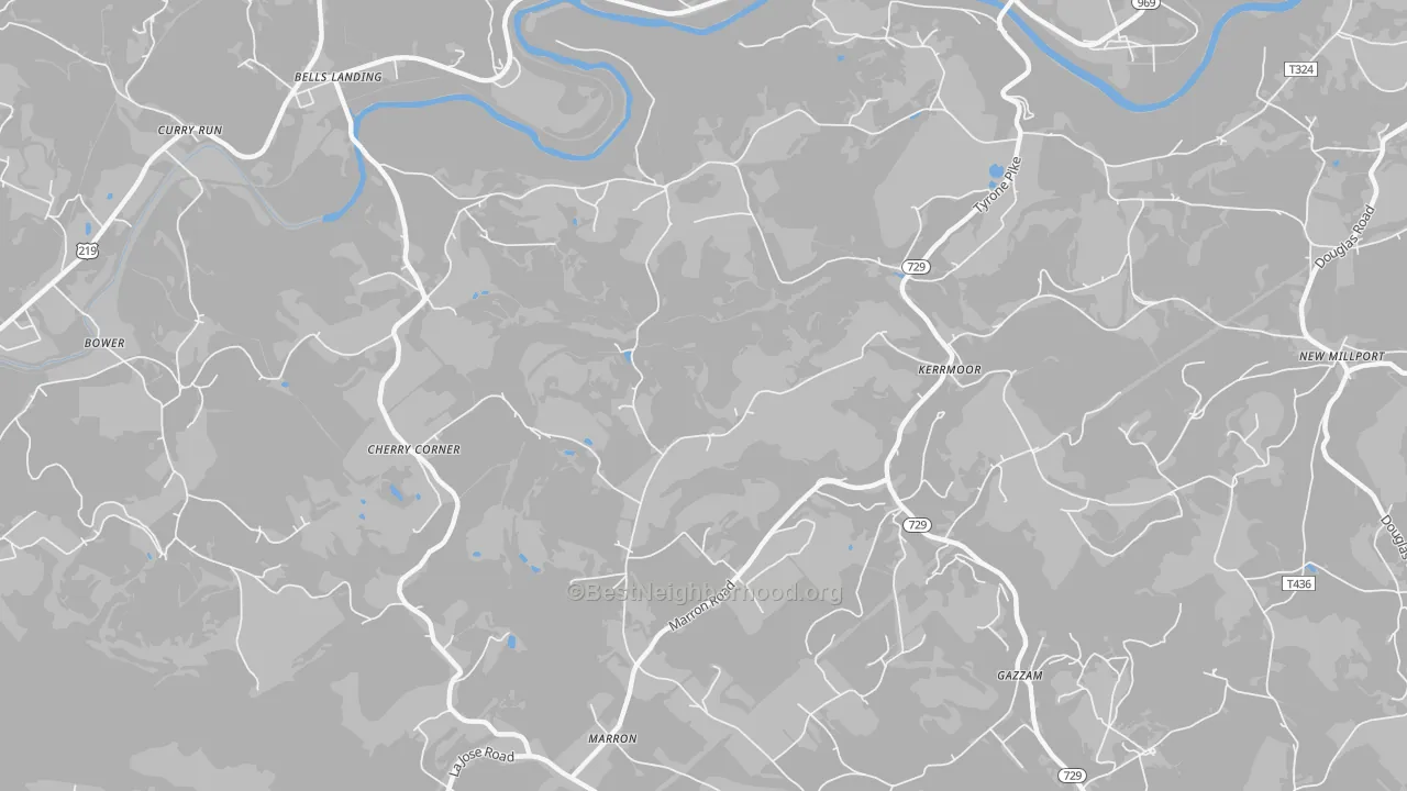 Transit Grade map of Kerrmoor, PA