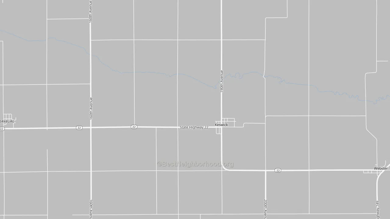 Transit Grade map of Keswick, IA