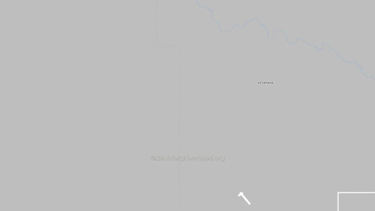 Transit Grade map of Keyapaha, SD