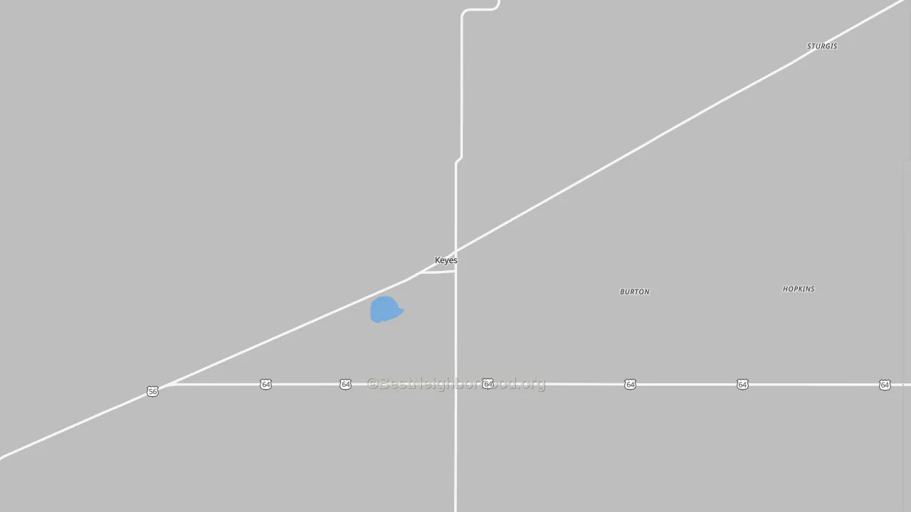 Transit Grade map of Keyes, OK