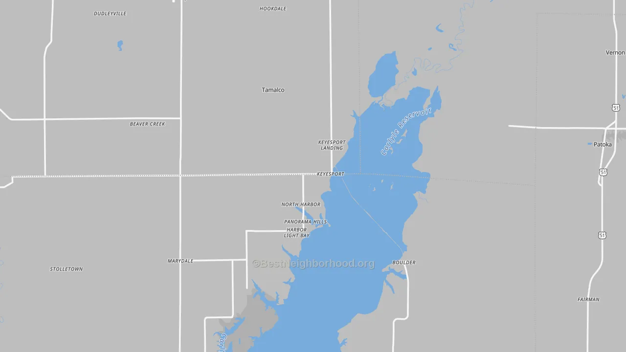Transit Grade map of Keyesport, IL
