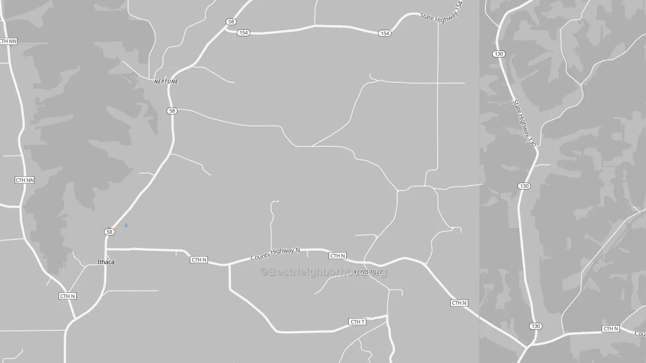 Transit Grade map of Keyesville, WI
